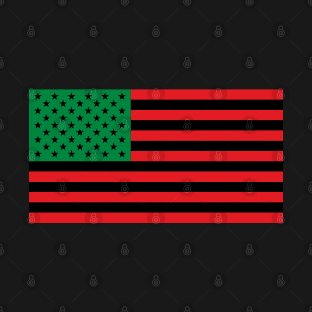 Pan African American Flag by UrbanLifeApparel