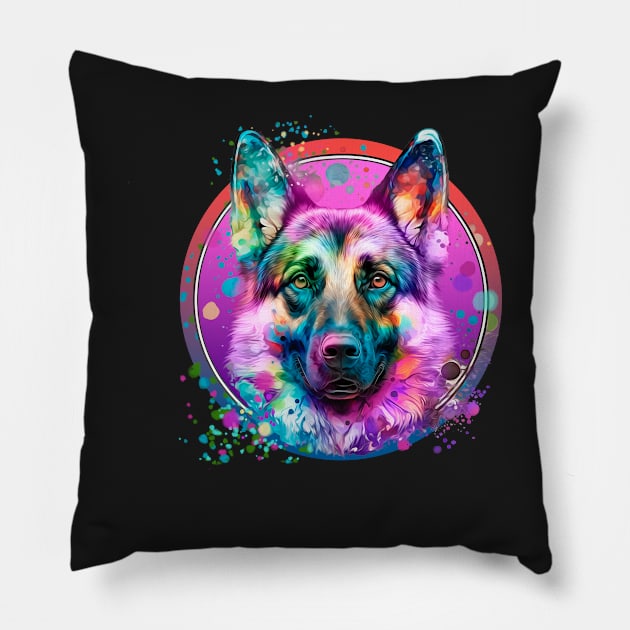 German Shepherd Pillow by KIDEnia