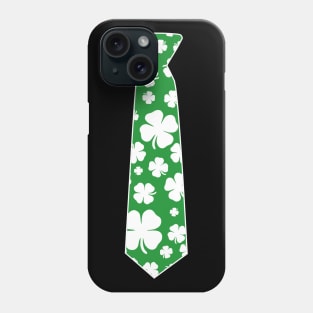 Irish Shamrock Clover Tie Funny St Patricks Day Phone Case