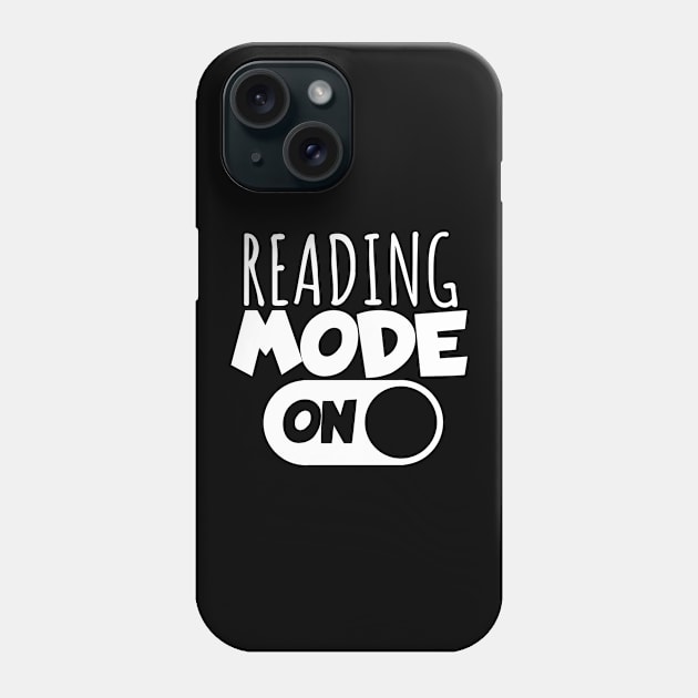 Bookworm reading mode on Phone Case by maxcode