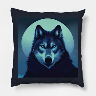 Lunar Wolf Pillow