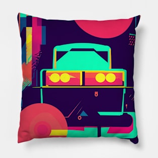 Retro Abstract Art Pillow