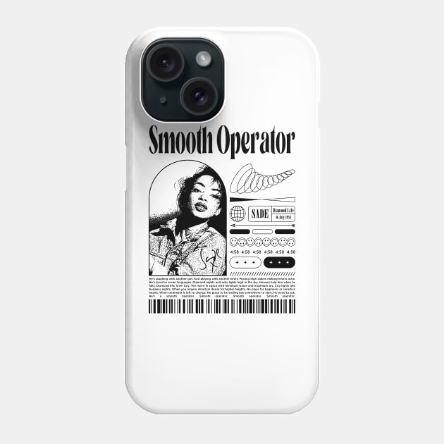 Sade Adu Vintage Smooth Operator Phone Case by Garza Arcane