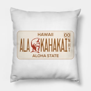 Ala Kahakai National Historic Trail license plate Pillow