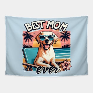 happy mothers day dog mum funny Tapestry