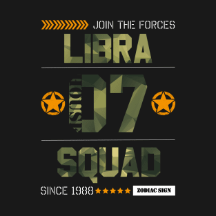 Zodiac Majesty Libra Squad Camo T-Shirt