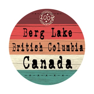 Berg Lake British Columbia Canada retro T-Shirt