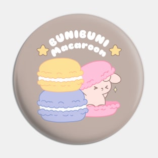 Cute bunny rabbit in Bunibuni Macaroon Pin