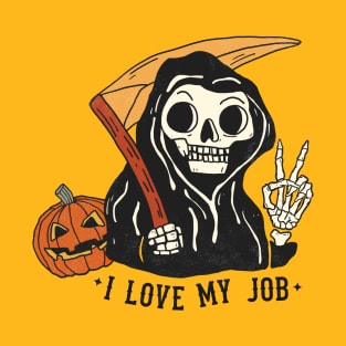 Grim Reaper - I Love My Job T-Shirt