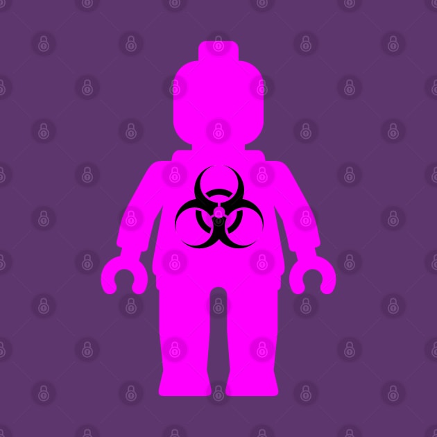 Minifig with Radioactive Symbol by ChilleeW