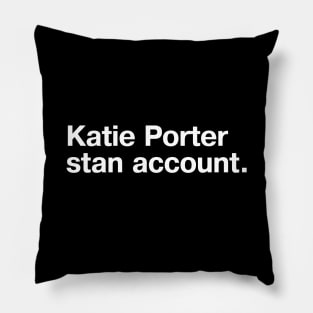 Katie Porter stan account. Pillow