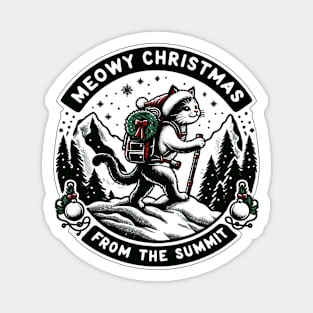 Cat Summit Adventure, Meowy Christmas Magnet