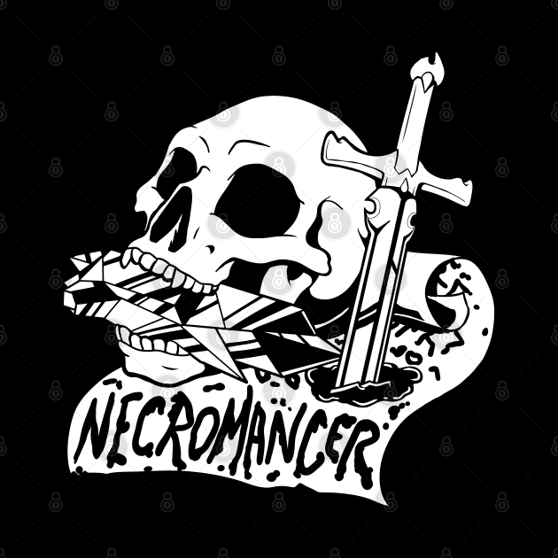 Necromancer Class - White Design by CliffeArts