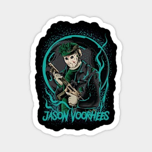 Jason Voorhees Friday The 13th Army Magnet