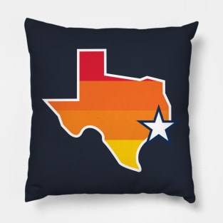 Houston H-Town Baseball Fan Tee: Hit It Out of the Park, Y'all! Pillow