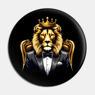 Lion Crown Pin