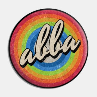 Vintage Style circle - abba Pin