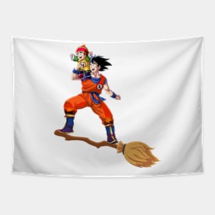 Goku gohan fly Tapestry