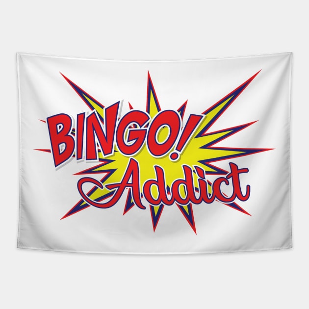 Bingo Addict Tapestry by KC Happy Shop