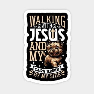 Jesus and dog - Cairn Terrier Magnet