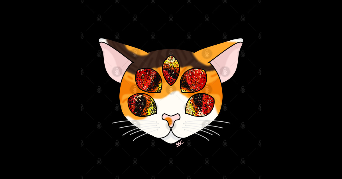 Calico Galaxy - Calico Cat - Pegatina | TeePublic MX