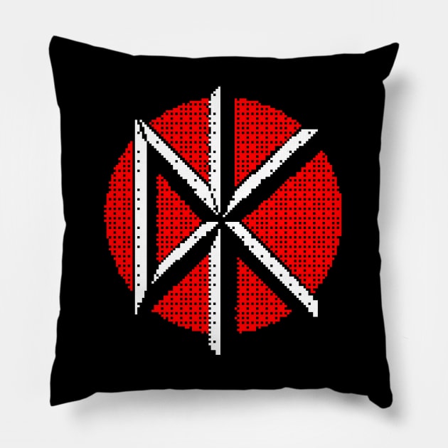 Dead pixel retro kennedys Pillow by Grimlord