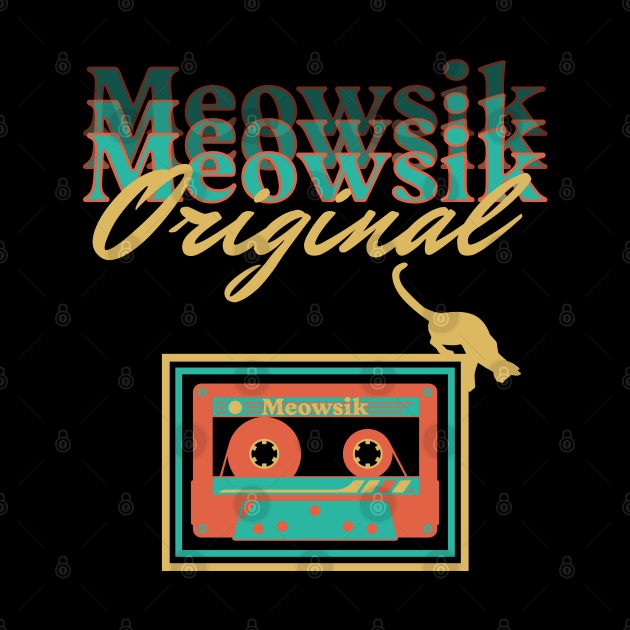 Retro Meowsik-Cat and Music lovers- by Omise