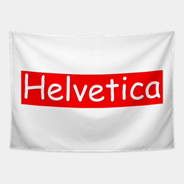 Helvetica Tapestry by Roommates