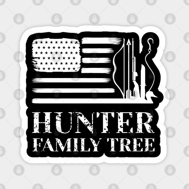 Gift For Patriotic Hunters Riffle Bow American Deer Hunter Magnet by Riffize