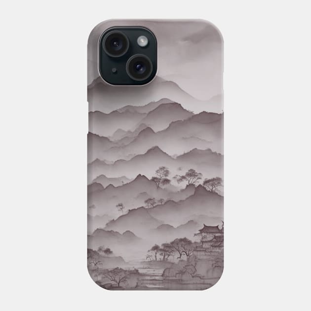 chinese town painting Phone Case by A&A