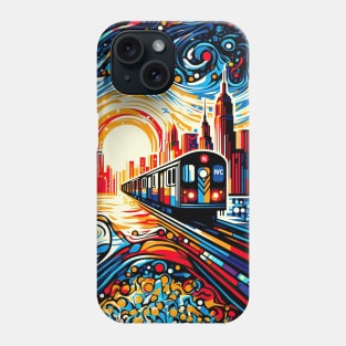 New York Subway illustration NYC Subway Train Phone Case