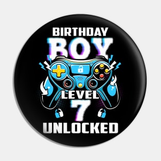 Level 7  Video Game 7th Birthday Pin