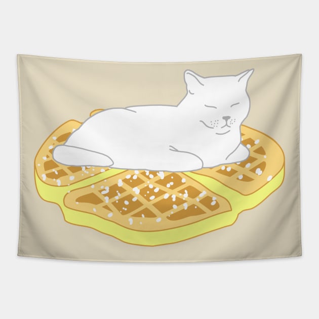 Waffle Cat Tapestry by CCDesign