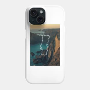 Portugal Country Map | Luminous Landscapes Phone Case