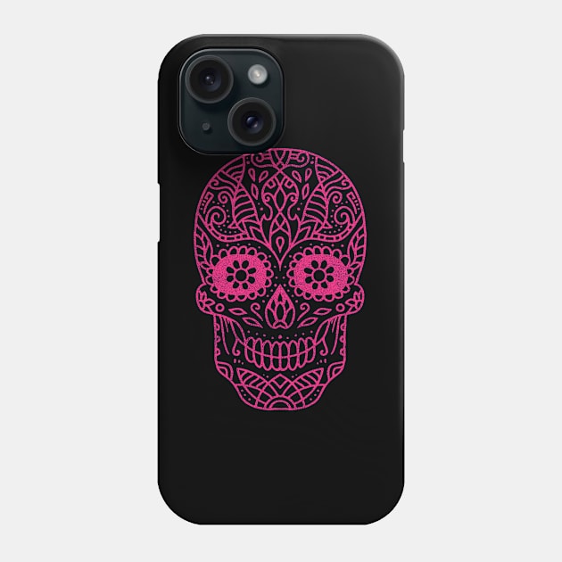 Pink skull Phone Case by LemonBox
