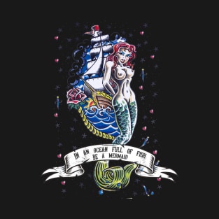 Mermaid Tattoo T-Shirt