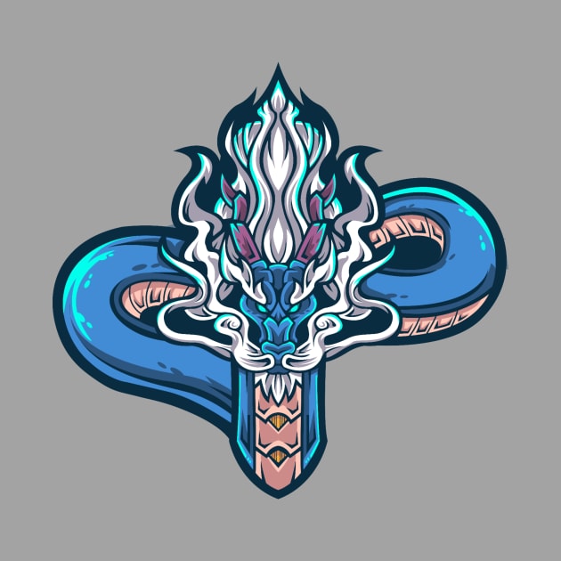 Blue Dragon by Wavey's