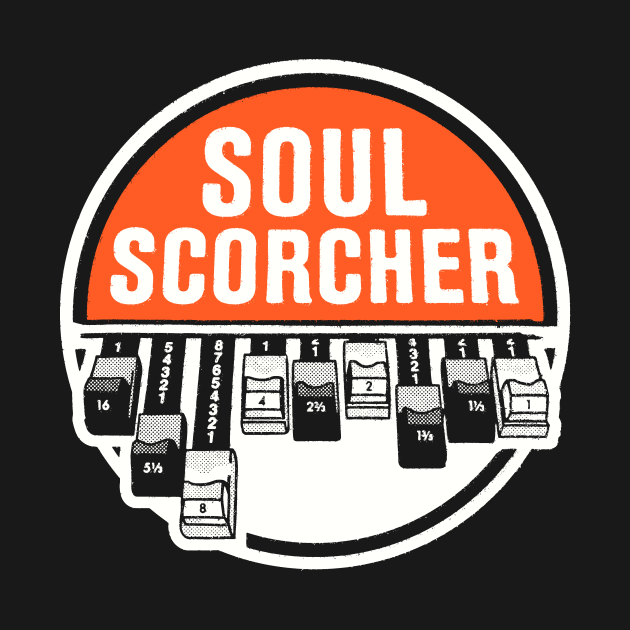 soul scorcher hammond organ emblem by Jomi