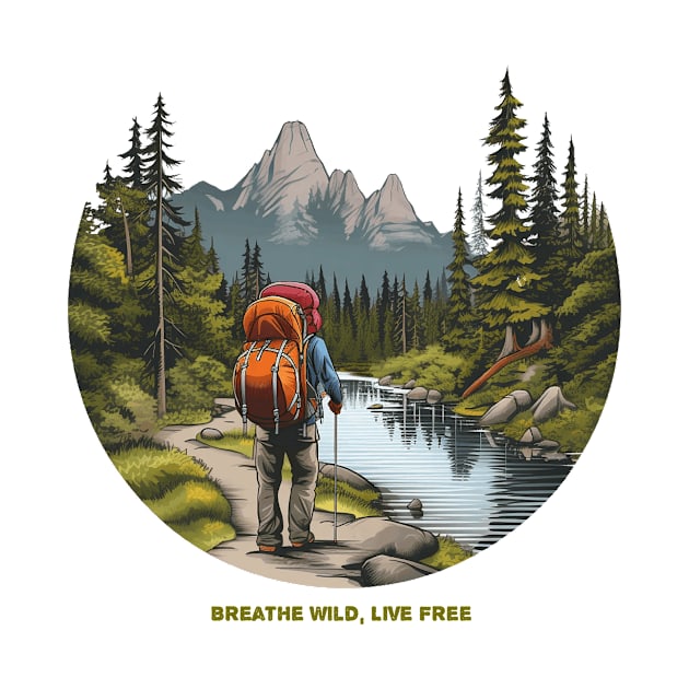 Breathe Wild, Live Free Tee by Gelo Kavon