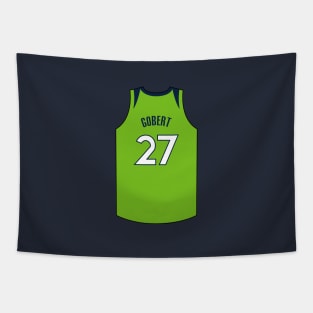 Rudy Gobert Minnesota Jersey Qiangy Tapestry