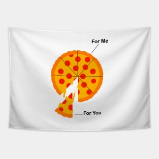 Funny Pizza hungry Tapestry