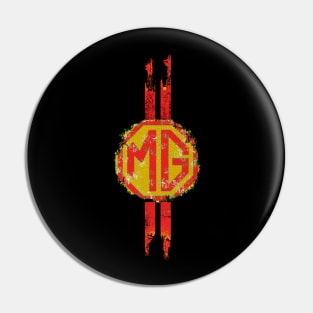 MG racing stripe - track worn Pin