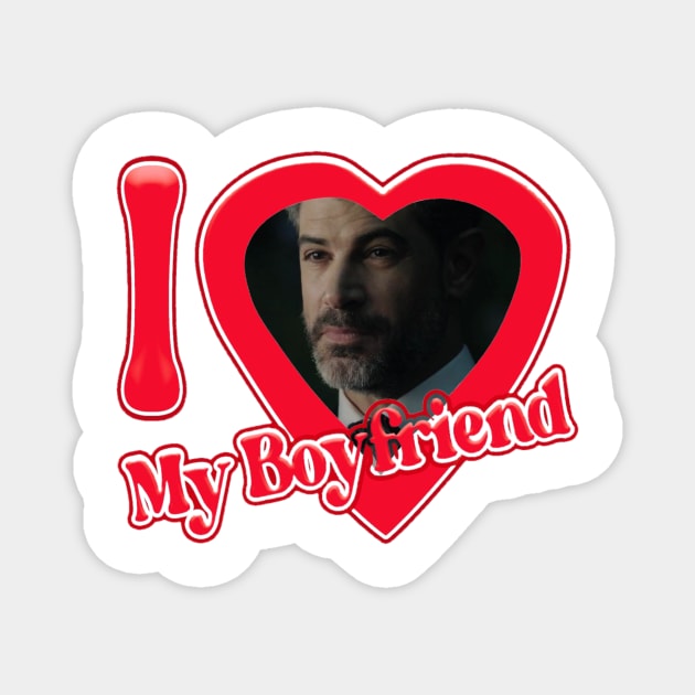 I Heart My Boyfriend - Lincoln March Magnet by madelinerose67