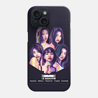 Le sserafim all member Phone Case