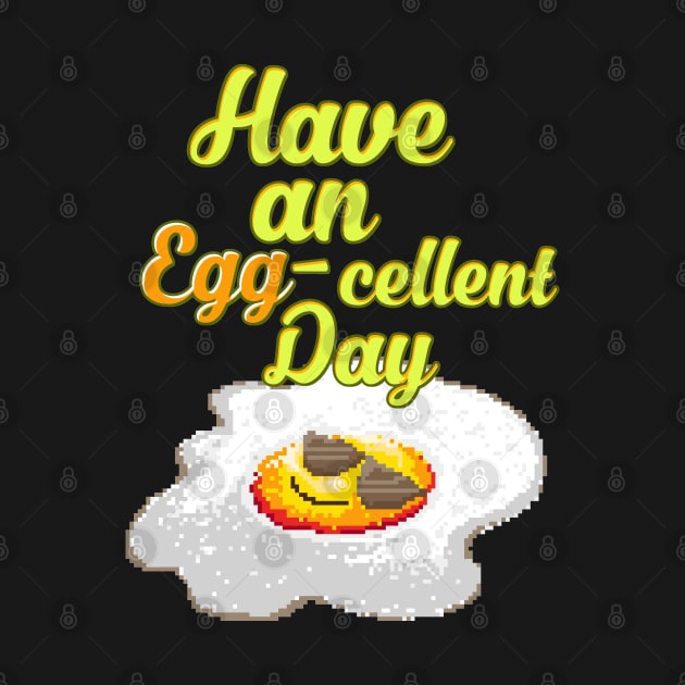 Egg-cellent Day Retro Games 8 Bit 80's 90's Attire by SpottydoggCreatives