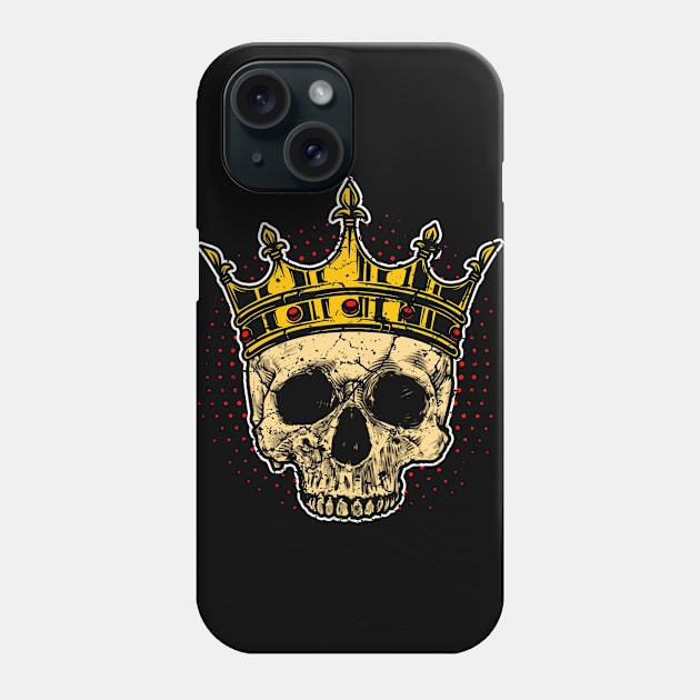 Crown King Queen Skull Phone Case by Mila46