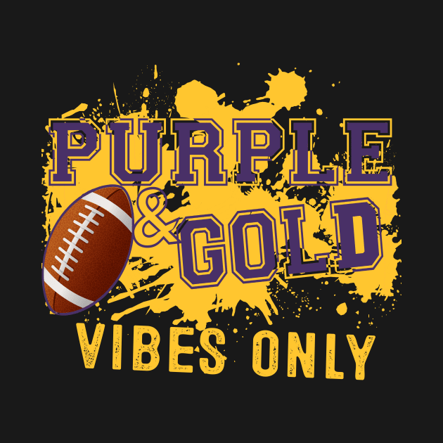 Purple & Gold Game Day For High School Football Group Fans by justiceberate