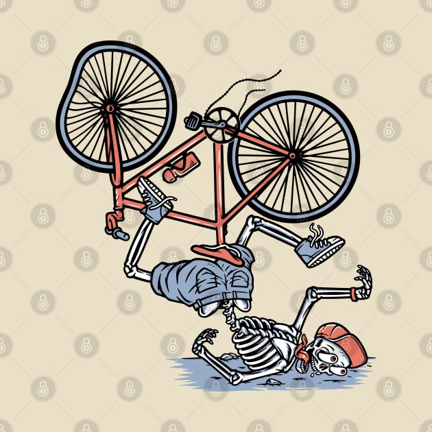 accident while riding a bicycle by gunaone design