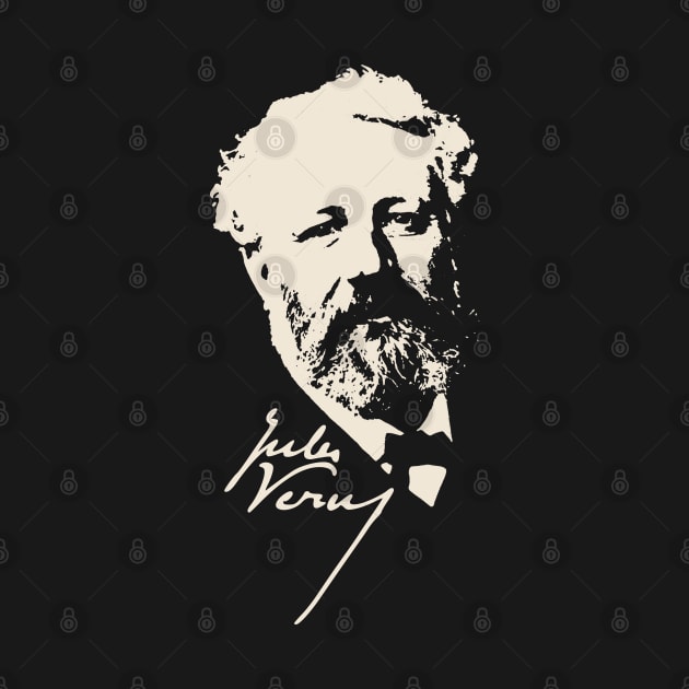 Science Fiction Visionary - Jules Verne Portrait 5 by EDDArt