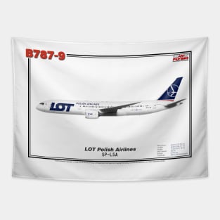 Boeing B787-9 - LOT Polish Airlines (Art Print) Tapestry